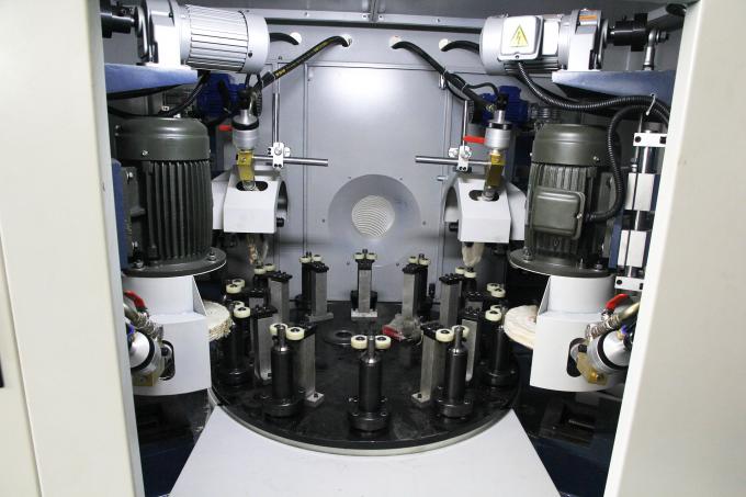 Metal Silinder Otomatis Metal Empat Stasiun Disk Cnc Mirror Cnc Alat Penggilingan Elektro Polishing Mesin untuk stainless steel 6
