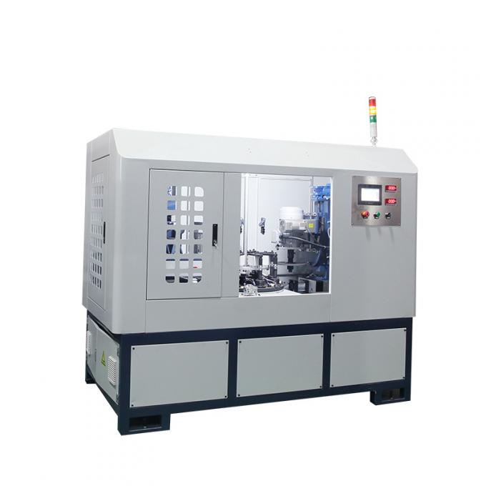 Kecepatan Tinggi Industri Otomatis Metal Permukaan Stainless Steel Cup Mirror 2 Kepala Rotary Polishing Machine 4