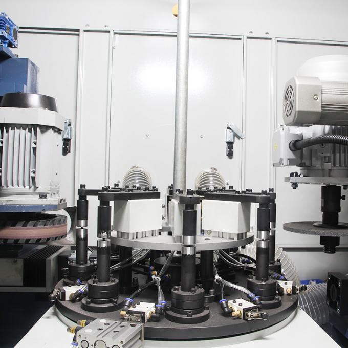 Kecepatan Tinggi Industri Otomatis Metal Permukaan Stainless Steel Cup Mirror 2 Kepala Rotary Polishing Machine 7