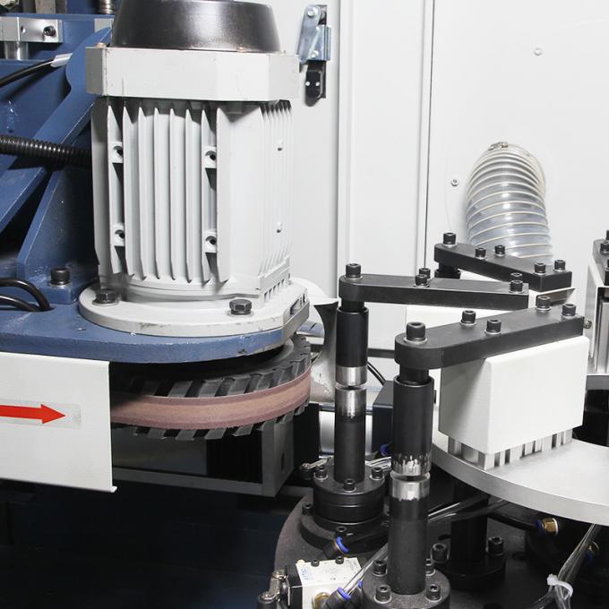 Kecepatan Tinggi Industri Otomatis Metal Permukaan Stainless Steel Cup Mirror 2 Kepala Rotary Polishing Machine 9