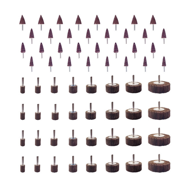 Pengamplasan 60/80/120/240 Grits Abrasive Aluminium Oxide Flap Wheel Untuk Polishing Grinding 5