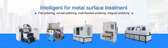 Mesin Pemoles Otomatis Finishing Tarik Kawat Garis Rambut Cermin 8k untuk Pipa / Tabung Logam Persegi / Bulat untuk Finishing Permukaan 0