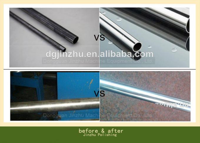 Mesin Pemoles Otomatis Finishing Tarik Kawat Garis Rambut Cermin 8k untuk Pipa / Tabung Logam Persegi / Bulat untuk Finishing Permukaan 5