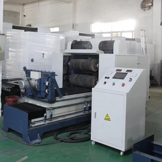 Mesin Pemoles Otomatis Finishing Tarik Kawat Garis Rambut Cermin 8k untuk Pipa / Tabung Logam Persegi / Bulat untuk Finishing Permukaan 8