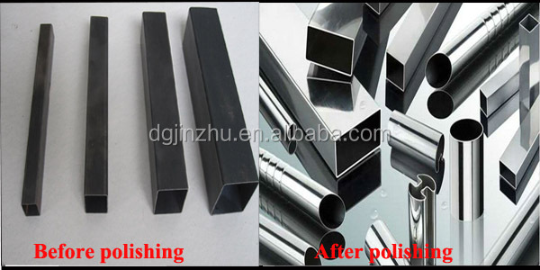 Mesin Pemoles Otomatis Finishing Tarik Kawat Garis Rambut Cermin 8k untuk Pipa / Tabung Logam Persegi / Bulat untuk Finishing Permukaan 10