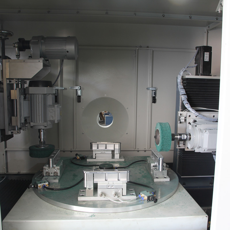 25KW stainless steel pintu kunci sisi pelat panduan Gusset Wire Drawing Machine dengan fungsi polishing