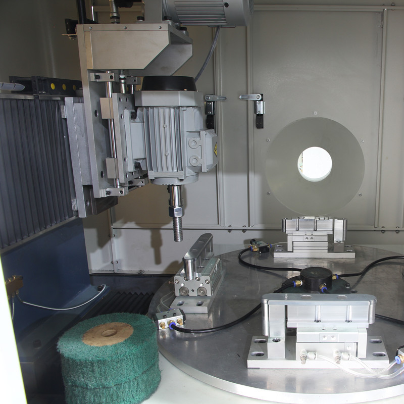 25KW stainless steel pintu kunci sisi pelat panduan Gusset Wire Drawing Machine dengan fungsi polishing