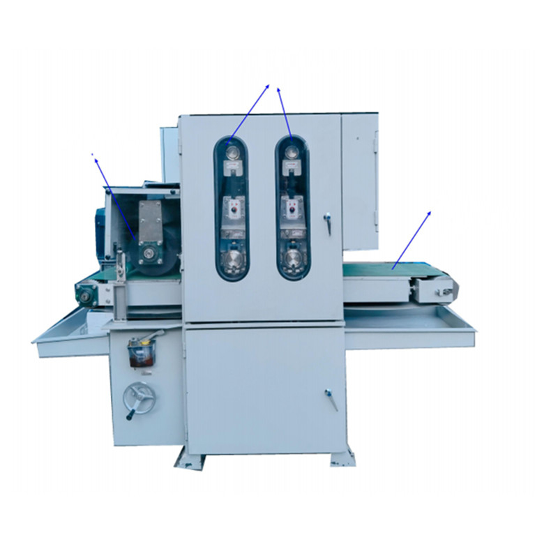 1.5KW Vacuum Motor Power Mesin Metal Finishing 60mm Dengan 5.5KW Swing Motor Power