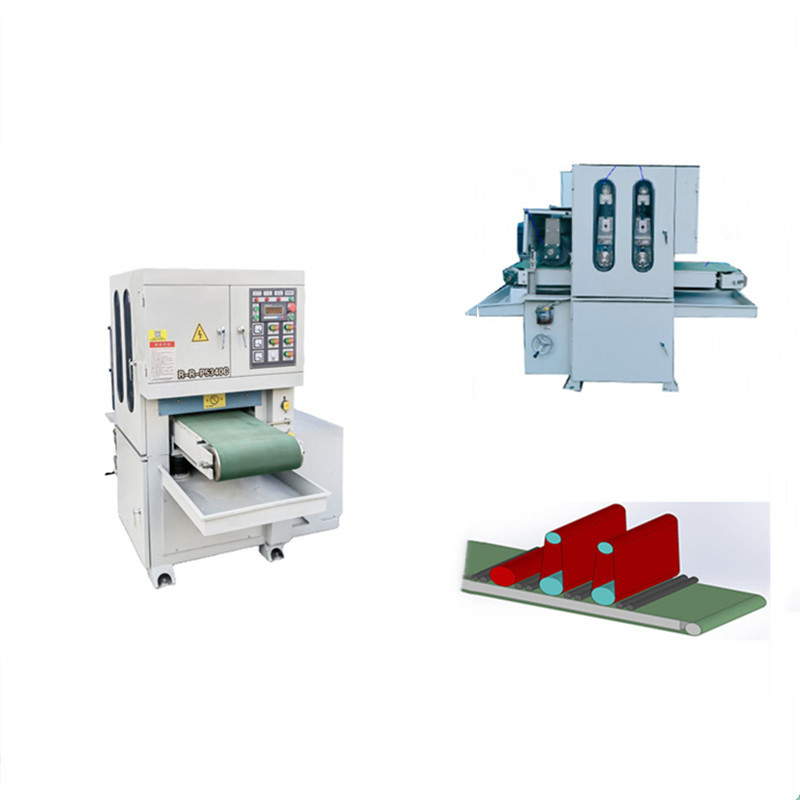 Motor berputar 5.5KW Mesin Metal Sander 150mm 400mm Lebar kerja maksimum