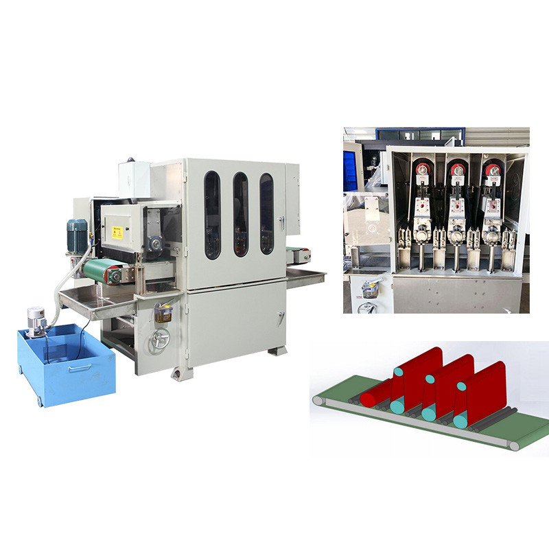Motor berputar 5.5KW Mesin Metal Sander 150mm 400mm Lebar kerja maksimum