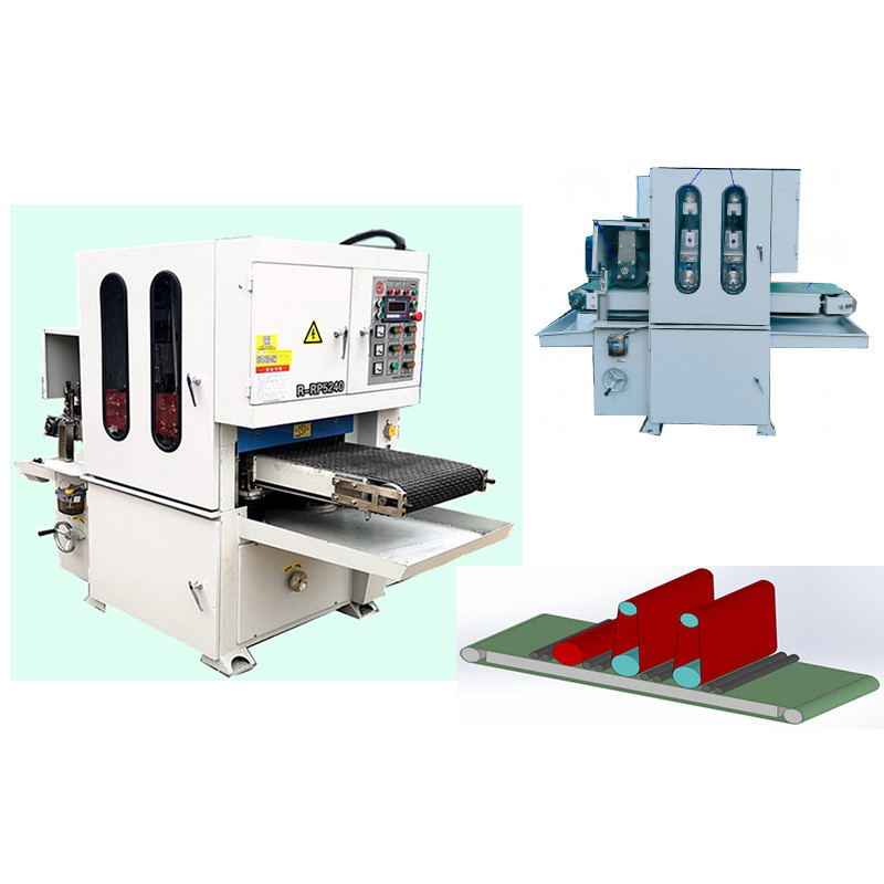 Motor berputar 5.5KW Mesin Metal Sander 150mm 400mm Lebar kerja maksimum