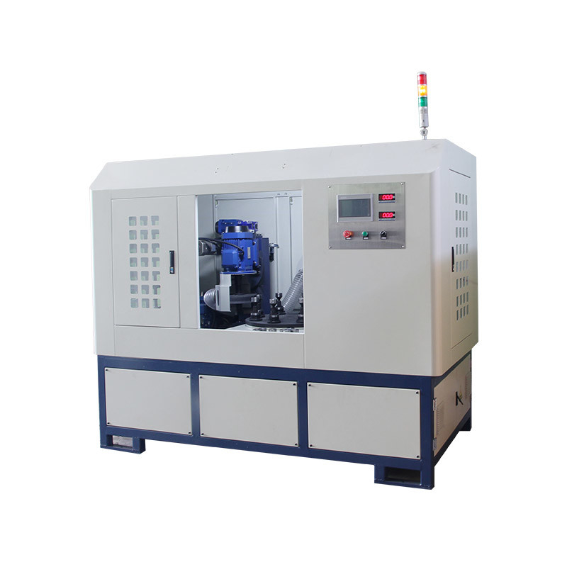 Double Disc 2 Grinding Heads Rotary Buffing Machine Untuk Metal Stainless Steel Round Cover Cylinder Mirror Polished