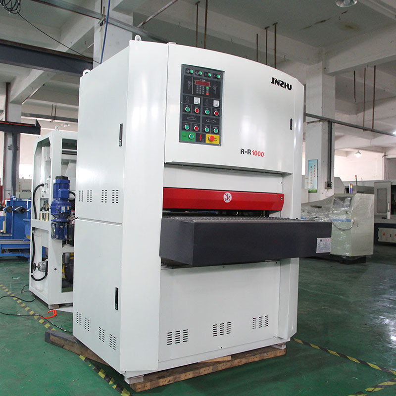 Ketahanan Tinggi Efisiensi Garing Grinding Rr1000mm Bagian Logam Permukaan Deburring Sheet Metal Buffing Mesin menggambar untuk logam