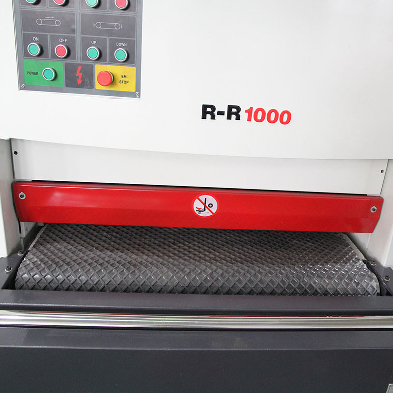 Ketahanan Tinggi Efisiensi Garing Grinding Rr1000mm Bagian Logam Permukaan Deburring Sheet Metal Buffing Mesin menggambar untuk logam