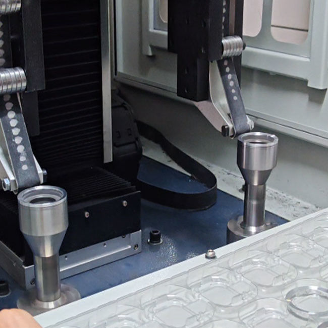 2 Stasiun CNC grinding brushing peralatan untuk presisi finishing dari planar dan lateral permukaan produk tutup bulat biasa