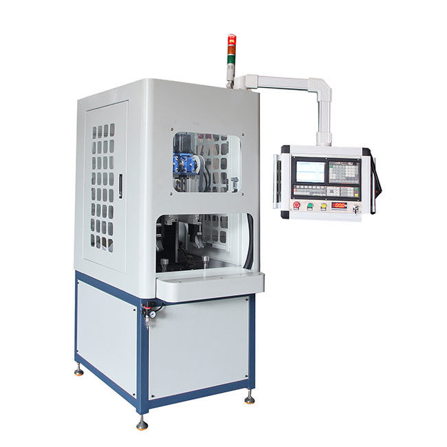 Pabrik produk penutup bulat dipoles langsung 2 Stasiun CNC Grinding Brushing Equipment Permukaan produk bulat biasa