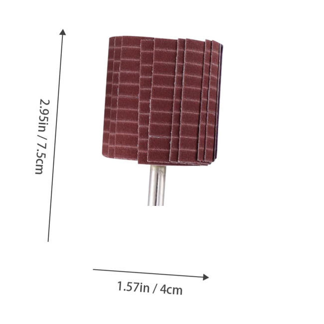 Roda Flap tahan lama Kain Emery 250*50 mm Grit 240 Kawat Abrasif Roda Flap untuk grinding polishing