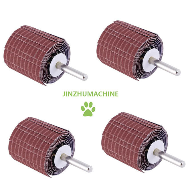Pengolahan bahan habis pakai Flap Wheel tahan lama Emery Cloth 250*50 mm Grit 240 Abrasive Wire Flap Wheel untuk grinding polishing