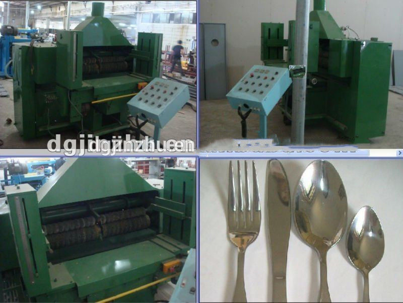 Metal Cutlery Polishing Machine Mirror Finishing 1.2m Ukuran Meja Kerja